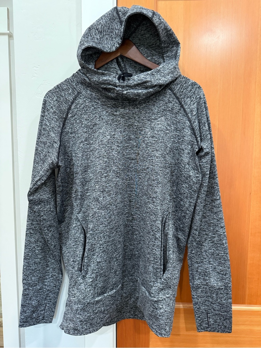 Women’s Gray Hooded Pullover Sweatshirt